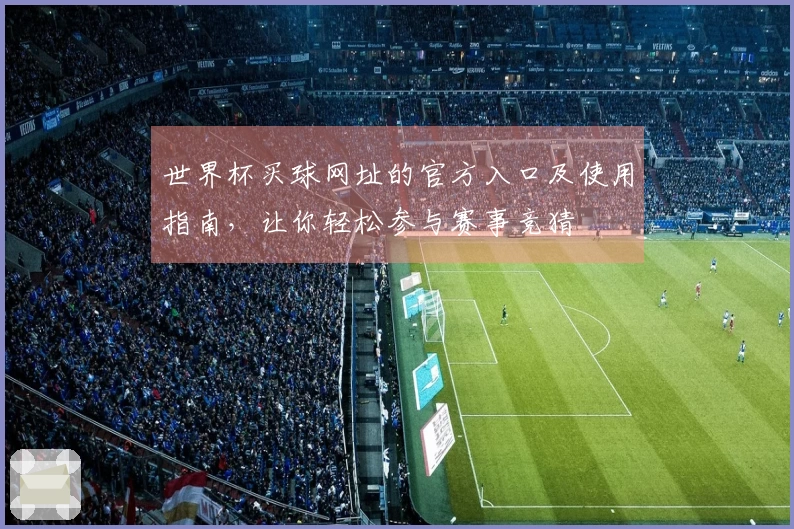 世界杯买球网址的官方入口及使用指南，让你轻松参与赛事竞猜